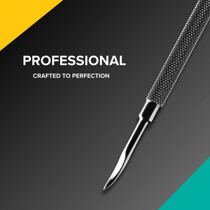Outil de manucure en acier inoxydable, outil de manucure et de pédicure durable pour les ongles, pousse-cuticules à 2 extrémités - Product Image 5