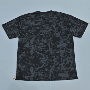 Camisetas de Manga Corta para Hombre, Color Negro, de Moda, Cuello Redondo, Estampado de Camuflaje, Logotipo con Impresión en Relieve, Casual, Regular, 100% Algodón, Calidad Premium - Product Image 3
