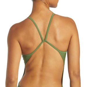 Ensemble de maillots de bain une pièce pour femmes, couleur unie, en Spandex/Polyester, séchage rapide, imprimé par transfert thermique, fabriqué au Pakistan, vente en gros - Product Image 4