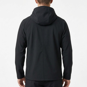 Fabricant de vestes softshell personnalisées, veste d'extérieur imperméable à capuche, OEM ODM, étiquette privée, veste de randonnée coupe-vent, logo personnalisé - Product Image 2