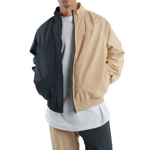 Ensemble de survêtement coupe-vent respirant deux pièces pour homme grande taille OEM 2026 avec logo personnalisé et fermeture éclair - Product Image 3