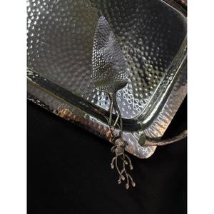 Bandeja de Servir de Lujo con Diseño Floral, Hecha a Mano, 18x20 Pulgadas, con Espátula para Pastel Incluida - Product Image 6