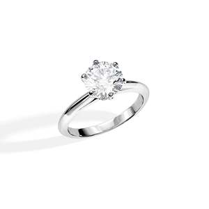 Anillo de Compromiso Clásico con Diamante de Corte Brillante Redondo, Oro de 14K, Engaste de Garras, Certificado IGI, Joyería Fina para Mujer - Product Image 5