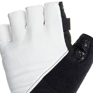 Half Finger Gym <b>Fitness</b> <b>Gloves</b> Mesh Breathable Unisex Training <b>Glove</b> Black White - Product Image 4