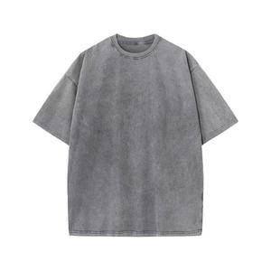 T-shirts imprimés en coton pour hommes 2025 – Nouveauté délavée à l'acide, tissée, imprimée, coupe oversize, 100 % coton respirant, écologique, style vintage - Product Image 4