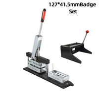Machine manuelle rotative pour la fabrication de badges aimantés rectangulaires DIY 127*41,5 mm pour cadeaux et souvenirs personnalisés