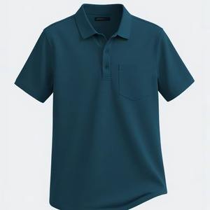 เสื้อโปโลผู้ชายสำหรับกิจกรรมกลางแจ้ง ผ้าคอตตอนหวีอย่างดี รับสกรีนโลโก้ มีสินค้าพร้อมส่ง - Product Image 2