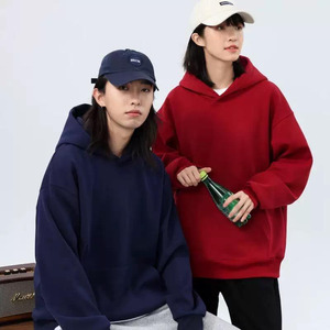 <b>Men's</b> Oversized Heavyweight Hoodie – Drop Shoulder Fleece <b>Pullover</b> Streetwear Sweatshirt Multi-Color - Product Image 2