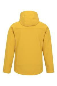 Veste softshell homme personnalisée, imperméable, coupe-vent, respirante, doublée polaire, avec capuche, pour la randonnée, le trekking, l'hiver, en coton. - Product Image 3