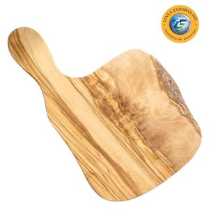 Planche à fromage en bois en forme de poisson faite à la main avec poignée en métal - Product Image 5