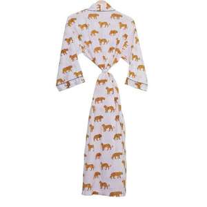 Nueva Camisola de Verano para Mujer con Estampado Floral, Cuello en V, Cierre con Cordón, Largo hasta el Tobillo, Ajuste Holgado, Estampado Indio, Ideal como Pareo de Playa - Product Image 3
