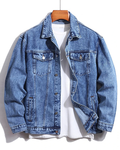 2025 Winter <b>Custom</b> Men's <b>Denim</b> <b>Jacket</b> High Quality Cotton Jeans Most Popular XS Size Wholesale - Product Image 1