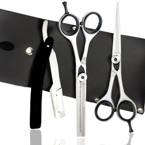Tijeras de pelo para salón, tijeras de corte de pelo de peluquero para el hogar, kit de tijeras de peluquero de acero inoxidable 6cr - Product Image 1