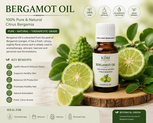 Aceite de Bergamota 100% Puro y Natural, Destilado al Vapor, para Todo Tipo de Piel, Aromaterapia, Alivio del Estrés y Cuidado de la Piel - Product Image 4