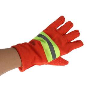 Firefighter Gloves With Reflective Strap Forest Fire Fight Gloves - Product Image 4