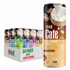 Boisson prête à boire VINUT Purée de café torréfié en canette aluminium 250ml, lot de 24, importée du Vietnam, réfrigérée - Product Image 1