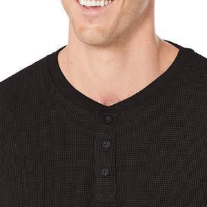 <b>Top</b> High Quality Fashionable <b>Men</b> <b>Henley</b> T Shirt for Sale Cheap Price <b>Men</b> Long Sleeve T Shirt For Casual Wear - Product Image 3