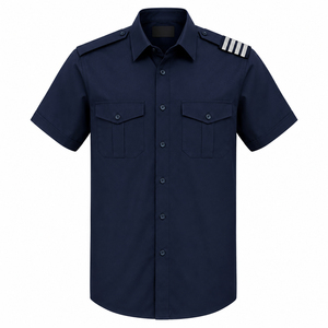 Camisa de Uniforme de Manga Corta para Hombre, Personalizada 2026, Varios Colores, Algodón Transpirable, Impresión Serigráfica, Sin Costuras - Product Image 1