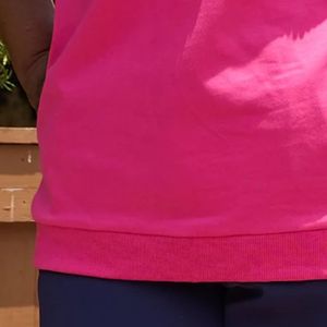 1938 เสื้อยืดแขนพองสีชมพูบานเย็นสำหรับผู้หญิง เสื้อยืดคอกลมแขนสั้นผ้าฝ้ายนุ่มมีสไตล์แฟชั่นลำลองสวมใส่สบายทุกวัน - Product Image 6