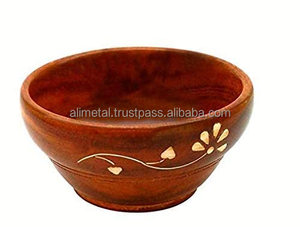 Tazón Redondo de Madera de Mango Sólida, Ecológico y Moderno de Alta Calidad para Fiestas y Uso Multipropósito - Product Image 2