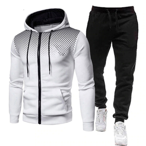 Survêtement unisexe personnalisable de haute qualité avec veste à capuche zippée et pantalon de jogging, vêtements de sport d'hiver légers et extensibles dans les quatre sens - Product Image 5