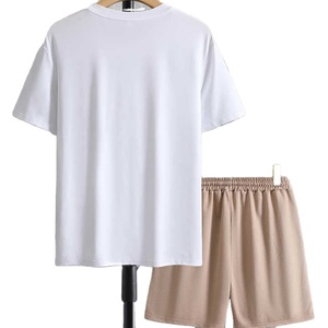 2025 ensembles de jogging en velours pour hommes manches courtes avec short en coton imprimé vêtements d'été pour hommes pour la saison d'hiver - Product Image 2