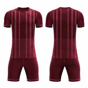 Conjunto de Uniforme de Fútbol Personalizado por Sublimación, Unisex, al por Mayor, Azul Liso, Cuello en V, Uniforme de Fútbol de Alta Calidad para Entrenamiento de Clubes y Equipos - Product Image 6