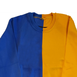 Sudadera de Cuello Redondo con Bloques de Color para Mujer, Diseño Asimétrico, Manga Larga, Tejida, para Otoño - Product Image 3
