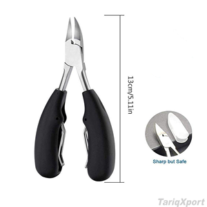 Nouvel arrivage : Coupe-ongles plat en acier inoxydable, lame tranchante, outil à ongles durable pour doigts d'adultes, style simple, couleur et logo personnalisables - Product Image 6