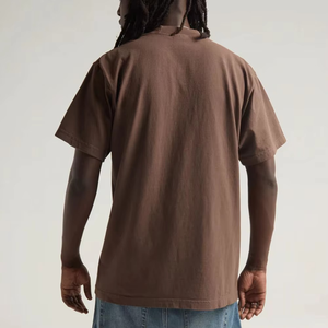 Camisetas de Cuello Redondo para Hombre, Talla Grande, Algodón Grueso, Estilo Urbano, Diseño 3D, 100% Algodón - Product Image 6