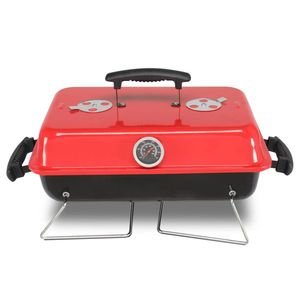 Portable Small BBQ Grill for Outdoor Camping Tabletop Charcoal Smoker for Backyard Picnics and Beach Adventures - Product Image 1
