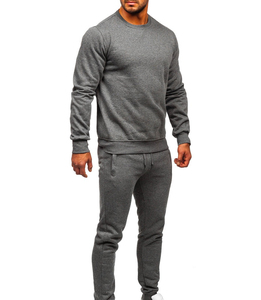 Ensemble de survêtement personnalisé pour homme, vêtements de sport, entraînement et jogging, survêtement vert pour homme, ensemble de survêtement à col rond avec poches - Product Image 2