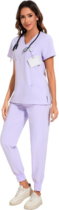 OEM Top Quality Nurse <b>Scrub</b> Breathable Comfortable Medical Hospital Uniform <b>Sets</b> for Unisex Best <b>Scrub</b> <b>Set</b> Medical Uniform - Product Image 3