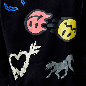 Sweat à capuche tendance pour homme 2026 avec impression en relief, 100 % coton peigné, style streetwear, pull à capuche OEM - Product Image 4