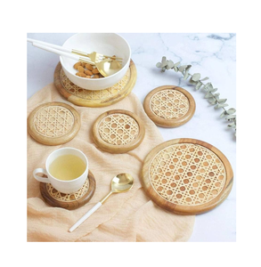 Rattan Trivets Pot <b>Dinner</b> Woven Trivet <b>Table</b> <b>Mats</b> Rattan Placemats Trivets Home Wedding Banquet Trivet - Product Image 5