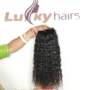 Mèches de cheveux vierges bruts vietnamiens, sans traitement chimique, cuticules alignées, bouclées, couleur noire naturelle, pour tissage, en gros, bon marché, texture profondément ondulée - Product Image 2