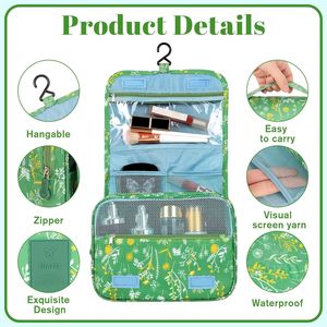 Borsa Cosmetica Impermeabile da Donna Pengxiaomei, Pochette Portatile per Trucchi con Manico Multifunzione per Articoli da Toilette da Viaggio - Product Image 1