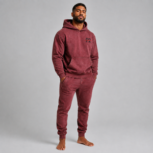 Custom streetwear distressed tracksuit for <b>men</b> with soft fabric stylish details custom designs and comfortable relaxed fit - Product Image 2