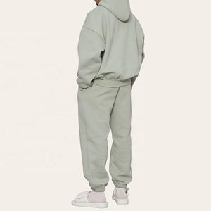 Hoodie personnalisé en coton mélangé imprimé par transfert thermique, coupe ample à épaules tombantes, écologique, brodé, délavé à l'acide, avec serviette d'hiver - Product Image 4