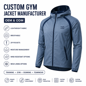 Chaqueta Deportiva de Tela Softshell, Chaqueta de Entrenamiento de Fútbol con Puños Elásticos, Chaqueta para Correr, Fabricante de Ropa Deportiva Personalizada OEM - Product Image 4