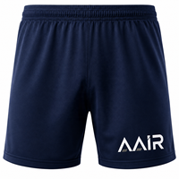 Ensemble de maillots de football personnalisés AAIR en polyester 100% avec sublimation, col en V, manches courtes, séchage rapide, 300g, uniforme de football blanc bleu marine