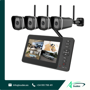 ชุดอุปกรณ์รักษาความปลอดภัยบ้านอัจฉริยะ Sudex GSC ความคมชัดสูง พร้อมปลั๊กแบบ US/EU ใช้งานง่าย ควบคุมระยะไกล ระบบกล้องวงจรปิด สำหรับใช้ภายในและภายนอกบ้าน - Product Image 1