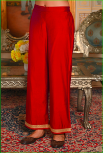 Conjunto de Kurta Maharani Bordado en Azul Rey con Dori - Product Image 3