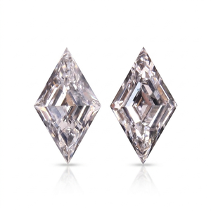 Diamante cultivado en laboratorio con certificado IGI, corte romboide, 2.00 quilates en total, color DEF, claridad VVS-VS, diamante CVD suelto para pendientes. - Product Image 2
