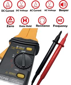 DCM-043 - เครื่องวัดกระแสไฟรั่วแบบแคลมป์ AC/DC พร้อมตัวส่งสัญญาณ - Product Image 6