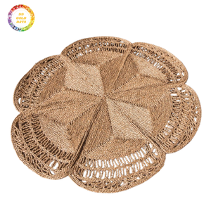 Tapis de porte en jonc de mer tissé à la main, tapis d'entrée durable, tapis de sol à texture robuste pour usage intérieur et extérieur - Product Image 1