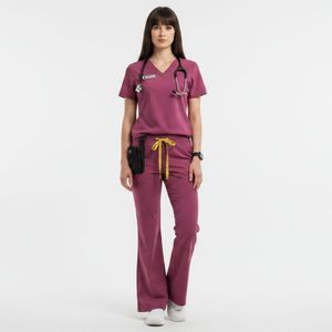 OEM Custom Nurse <b>Scrubs</b> <b>Set</b> Breathable Lightweight Medical Uniform Comfortable Hospital Workwear Wholesale <b>scrub</b> uniform - Product Image 3