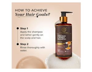 Shampoo au miel de Shikakai naturel Khadi, rend les cheveux faciles à coiffer, convient à tous les types de cheveux, enrichi en plantes, 30 ml - Product Image 3