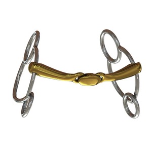 Rubber Wrapped Stainless Steel Loose <b>Ring</b> Snaffle Bit Comfort Mouth Link Horse Bit with Customizable Color & Design OEM Service - Product Image 5
