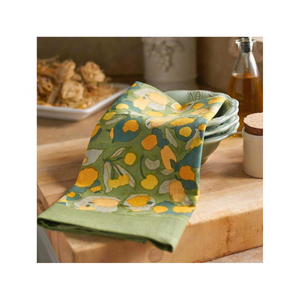 Trending 2025 100% Cotton Buds Embroidered Sustainable 18x28 160 GSM Handmade Quick Dry Lightweight Bulk Order Golf <b>Tea</b> <b>Towels</b> - Product Image 1